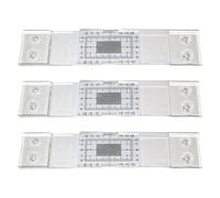 3Piezas Fisurometro Monitoreo De Grietas,Monitor De Grietas Acrílico,Medidor DeGrietas, Herramienta Registrogrietas,Regla Medicióngrietas,Regla De Espacios Precisa Para DetectarGrietas Y Deformaciones