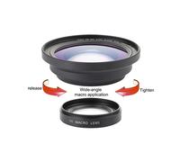 3piezas Lente Gran Angular Profesional de 37 mm Macro + 72 mm 0.39X Full HD para Videocámara 4K