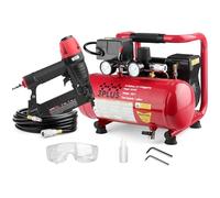 3PLUS Hcb050401 Kit combinado de clavadora Brad de calibre 18 y compresor de aire silencioso