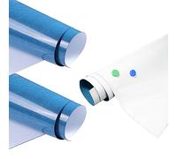 3pz 60cm x 40cm Lámina Ferrosa para Imanes, Autoadhesivo, Escribir y Borrar, Lámina de Hierro para Pizarra Magnética, Creación de Tableros Magnético, Pizarra Blanca Adhesiva, Blanca, TKD9020-60cm-3X