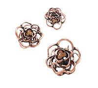 3PZAS Mini Pinzas de Pelo de Garra Rosa Vintage Pequeña Metal Horquilla Gancho Niñas Chicas Mujeres