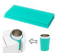 3pzs Sublimación Tazas, Silicona Sublimacion Taza en 3 Grosores Compatible con Prensa de Taza Cricut, Máquina de Sublimación de Prensa de Taza (Verde)