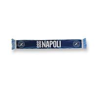 3R Sport Bufanda de poliéster SSC Napoli, producto oficial 100% poliéster, azul, blanco, azul