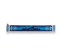 3R Sport Bufanda de poliéster SSC Napoli, producto oficial 100% poliéster, azul, blanco, azul
