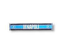 3R Sport Bufanda Jacquard SSC Napoli, producto oficial 100% acrílico, azul, blanco, azul
