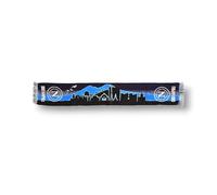 3R Sport Bufanda Jacquard SSC Napoli, producto oficial 100% acrílico, azul, blanco, azul