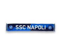 3R Sport Bufanda Jacquard SSC Napoli, producto oficial 100% acrílico, azul, blanco, azul