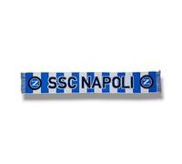 3R Sport Bufanda Jacquard SSC Napoli, producto oficial 100% acrílico, azul, blanco, azul