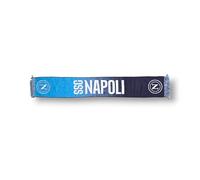 3R Sport Bufanda Jacquard SSC Napoli, producto oficial 100% acrílico, azul, blanco, azul