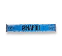 3R Sport Bufanda Jacquard SSC Napoli, producto oficial 100% acrílico, azul, blanco, azul