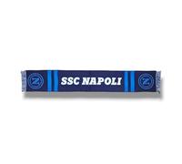 3R Sport Bufanda Jacquard SSC Napoli, producto oficial 100% acrílico, azul, blanco, azul