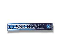 3R Sport Bufanda Jacquard SSC Napoli, producto oficial 100% acrílico, azul, blanco, azul