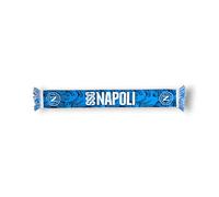3R Sport SSC Napoli, bufanda poliéster, producto oficial 100% poliéster, azul, blanco, azul