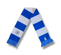 3R Sport SSC Napoli Bufanda tubular con bordado, producto oficial 100% acrílico, azul, blanco, azul