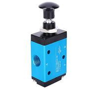 3R210-08 Válvula manual de 2 posiciones y 3 vías, válvula solenoide neumática de 1/4 de pulgada, válvula manual neumática accionada por palanca de control manual