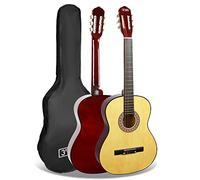 3rd Avenue Guitarra clásica española para principiantes de tamaño estándar 4/4 con cuerdas de nylon de 3rd Avenue y funda de transporte, Natural