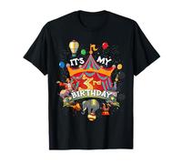 3rd Birthday Circus Tent 3 Year Old Boy Girl Gifts Party Camiseta