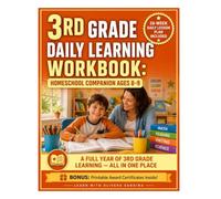 3rd Grade Daily Learning Workbook: Homeschool Companion for Reading, Math, Grammar & Handwriting Practice - Ages 8-9 | Fun Skill-Building Activities with Answer Key (ScholarVanta Learning Collection)