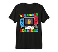 3rd Grade Level Unlocked Gamer Back to School Boy Camiseta Premium