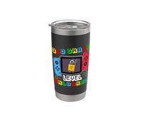 3rd grade Level Unlocked Gamer Back to School Boy Vaso térmico de acero inoxidable de doble pared