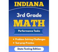 3rd Grade Math Word Problems Workbook: Multi-Step Practice for Indiana State Test Prep