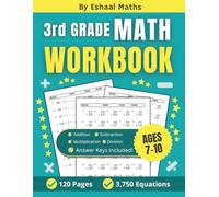 3rd Grade Math Workbook: Build Strong Math Skills with Multi-Digit Addition, Subtraction, Multiplication, and Division - Includes 120 Timed-Test ... Keys (Math Timed Tests Series (Grades 1-6))