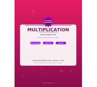 3rd Grade Math Workbook Multiplication: Times Tables 0-12: With Answer Key | 100+ Worksheets | Ages 8-9