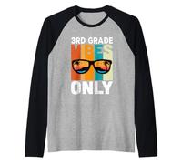 3rd Grade Students Vintage Vibes Only Back To School Camiseta Manga Raglan