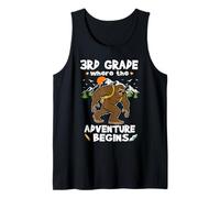 3rd Grade Where The Adventure Begins Back To School Bigfoot Camiseta sin Mangas