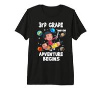 3rd Grade Where The Adventure Begins Back To School For Boys Camiseta Premium