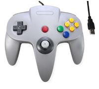 3rd Party Classic Retro N64 Bit USB Wired Controller for PC and MAC - Grey by 3rd Party