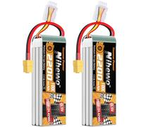 3S Lipo Batería 11.1V 2200mAh RC Lipo batería 100C con enchufe XT60, compatible con coches RC, camiones, barcos, aviones, helicópteros, drones, modelos FPV Racing Hobby (2 piezas)