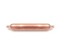 3S SuperSamaStore 4D.144 - Filtro deshidratador doméstico de 30 g para circuitos frigoríficos, filtro deshidratador molecular de cobre, de 2 vías con conexiones de 6,1 mm