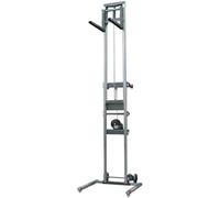 3S SuperSamaStore Elevador manual con ruedas para elevar climatizador, carretilla elevadora profesional telescópica para instalación de aire acondicionado, carga 160 kg, elevación 367 cm