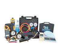 3S SuperSamaStore Kit de equipamiento refrigerador KT.BSC2, herramientas profesionales para patente técnico frigorífico: báscula de gas, manómetros R32 R410A R407C R134A, reductor de nitrógeno y