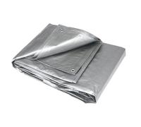 3S SuperSamaStore Lona impermeable 5 x 6 m, gris, 360 g/m², lona de exterior impermeable para cubrir espacios, carpas y cenadores en espacios abiertos y jardines