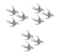 3sets Alloy Brooch Clip Breastpin Blue 3pcs*3