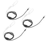 3sets especialmente diseñados con un clip de collar fiable Auriculares anti-radiación Control de cable auriculares para teléfonos móviles