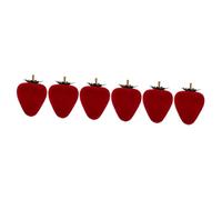 3sets Strawberry Ring Earrings Case Lint Storage Container Jewelry Organizing Box Safe Material for Travel 2pcs*3