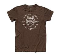 3styler Camiseta de hombre Greedo Shot Second - Han Shot First - Star Shirt - Línea Classic - 100% algodón 185 gr/m², chocolate, XL