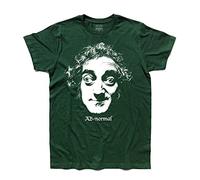 3styler Camiseta de hombre Marty Feldman - AB Normal - Igor Frankenstein Jr - Línea Classic - 100% algodón 185 g/m², Verde, XL