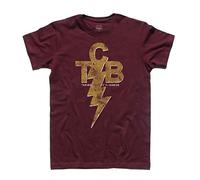 3styler Camiseta de hombre TCB Take Care of Business - Elvis Shirt - Línea Classic - 100% algodón 185 g/m², burdeos, M