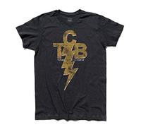 3styler Camiseta de hombre TCB Take Care of Business - Elvis Shirt - Línea Classic - 100% algodón 185 g/m², Negro , L