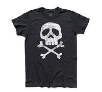 3styler Camiseta Hombre Calavera Comodín Roger Flag Bandera Pirata - Capitán Camiseta - Línea Clásico - 100% Algodón 185 Gr/Mq (XL, Negro)