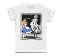 3stylercollection - Camiseta para hombre Marilyn Monroe vs Alicia blanco S