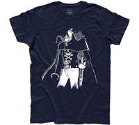 3stylershop - Camiseta de Hombre Capitan Harlock - Su Calavera es una Bandera Que Quiere Decir Libertad Turquesa XL