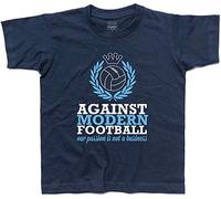 3stylershop - Camiseta infantil Against Modern Football - No al Fútbol Moderno turquesa 7-8 Años