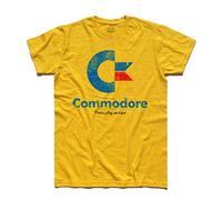 3stylershop Commodore 64 - Camiseta para Hombre Amarillo XL