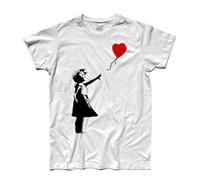 3stylershop Men's Camiseta Niña Globo Inspirado by Banksy