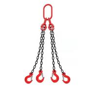 3T - Cabrestante manual con gancho de 2 m, herramienta de elevación para remolques, barcos y cargas pesadas, 4 bloques de cadena para un fácil transporte y uso